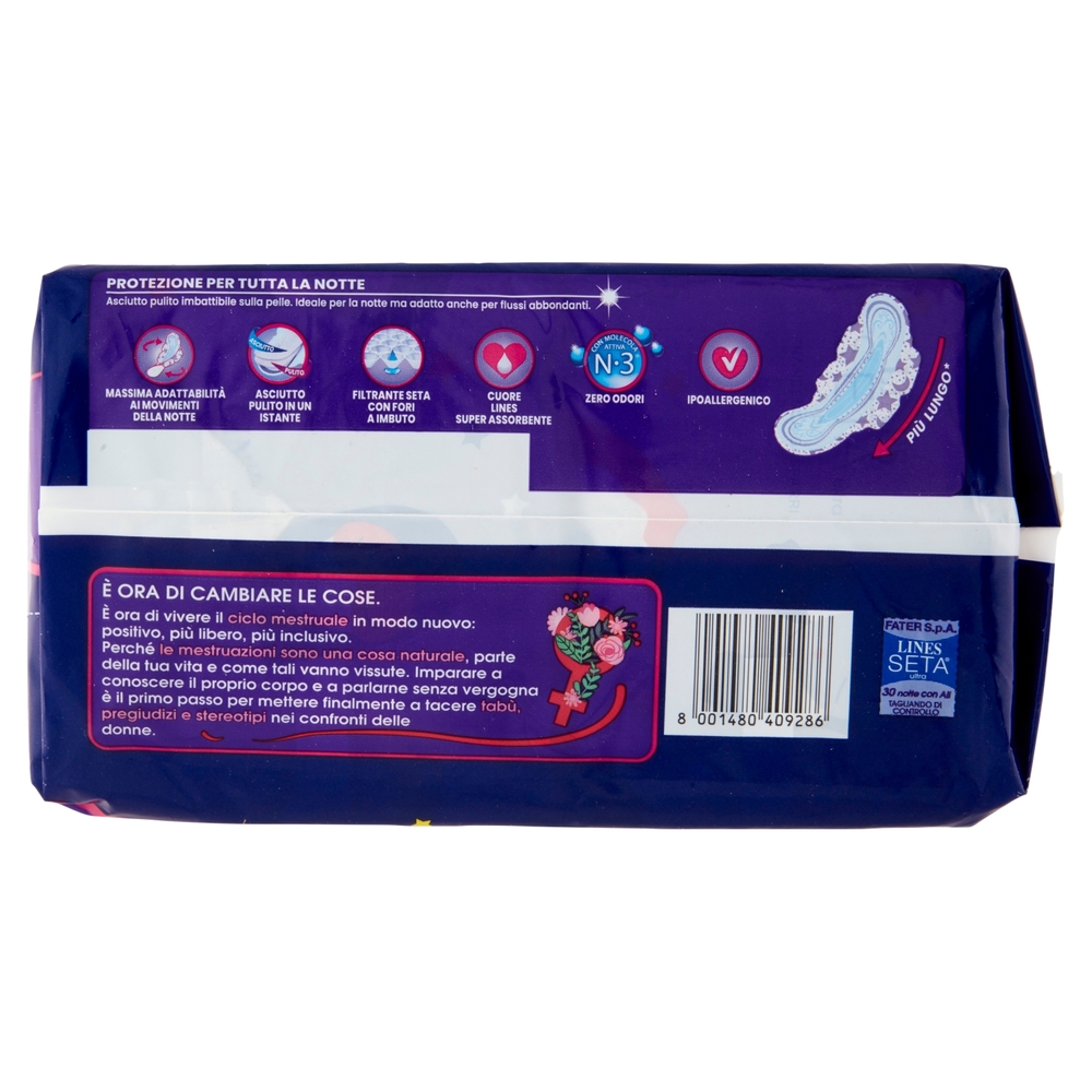 Lines Seta Ultra Trio Cp Notte 30 pezzi